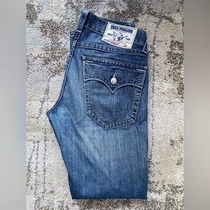 Men’s ripped true religion jeans